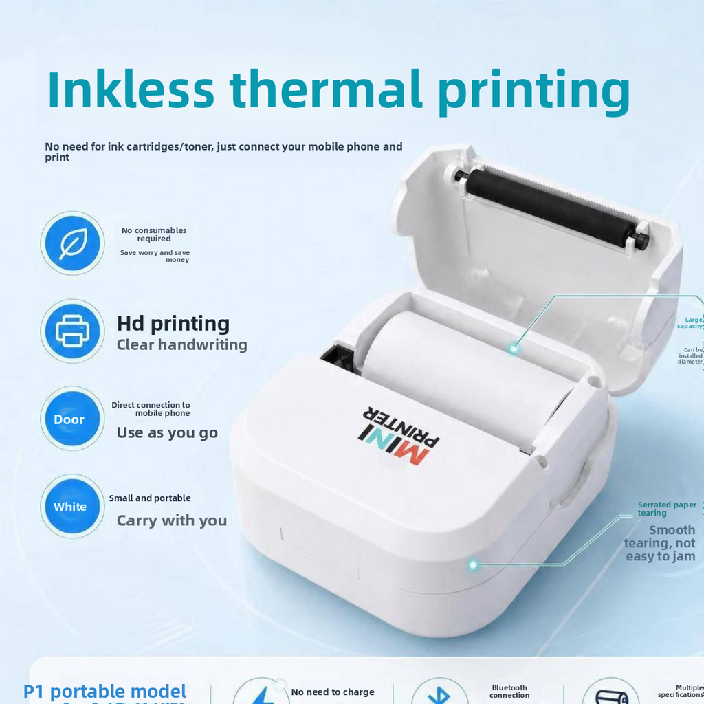 Mini Portable Bluetooth Thermal Printer