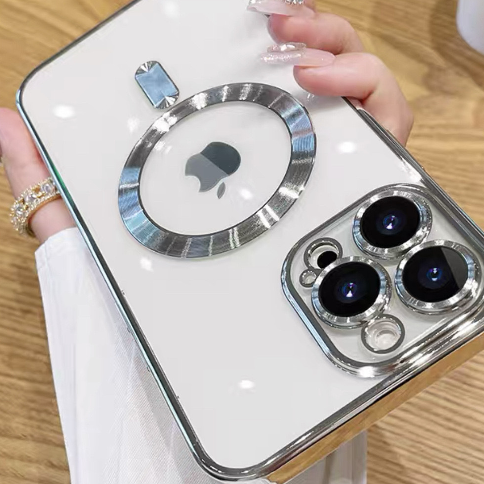 Electroplated magnetic phone case