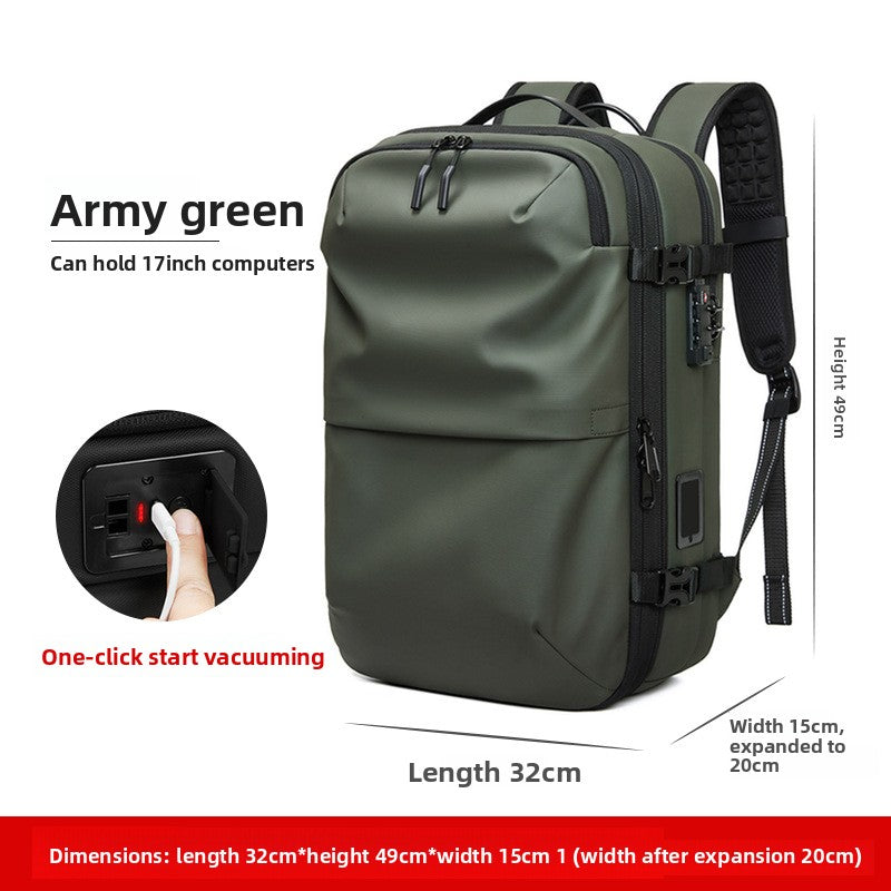 Mens Vacuum Compression Travel Backpack