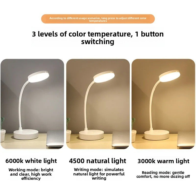 LED foldable portable eye-friendly desk lamp