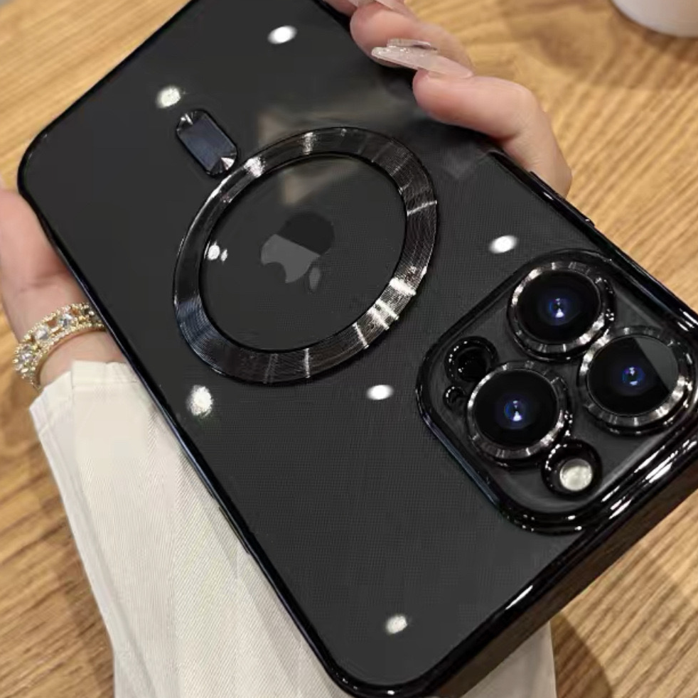 Electroplated magnetic phone case