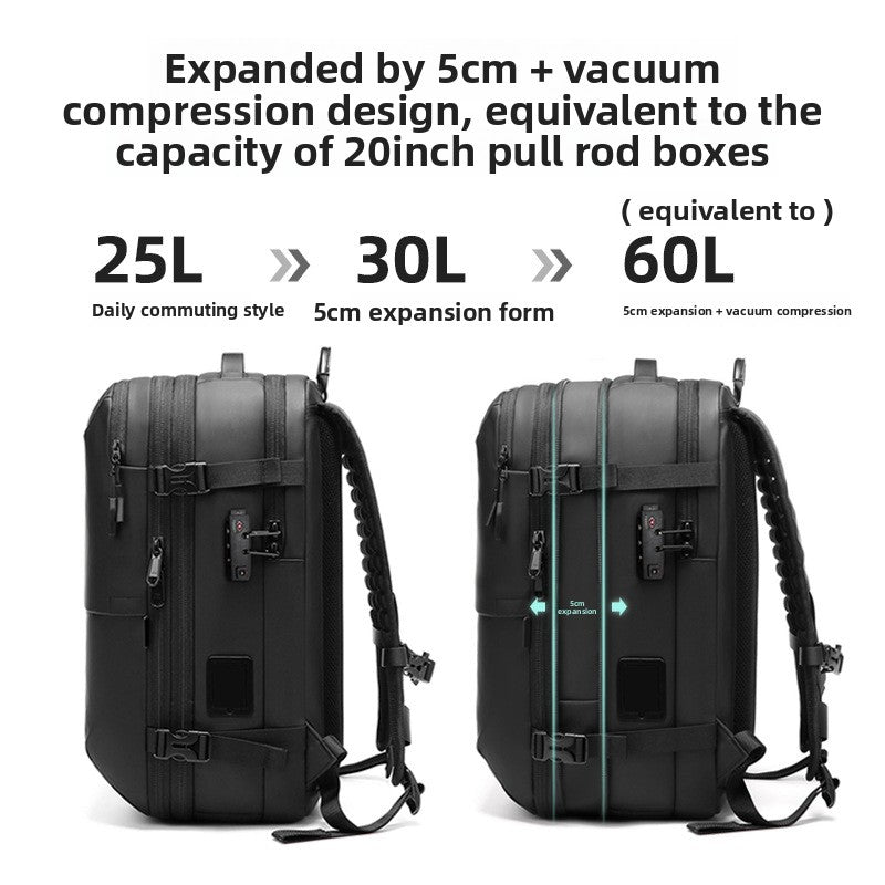 Mens Vacuum Compression Travel Backpack