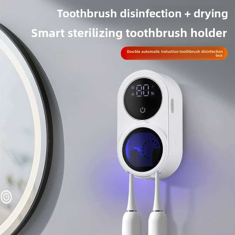 Smart UV Disinfection Toothbrush Holder