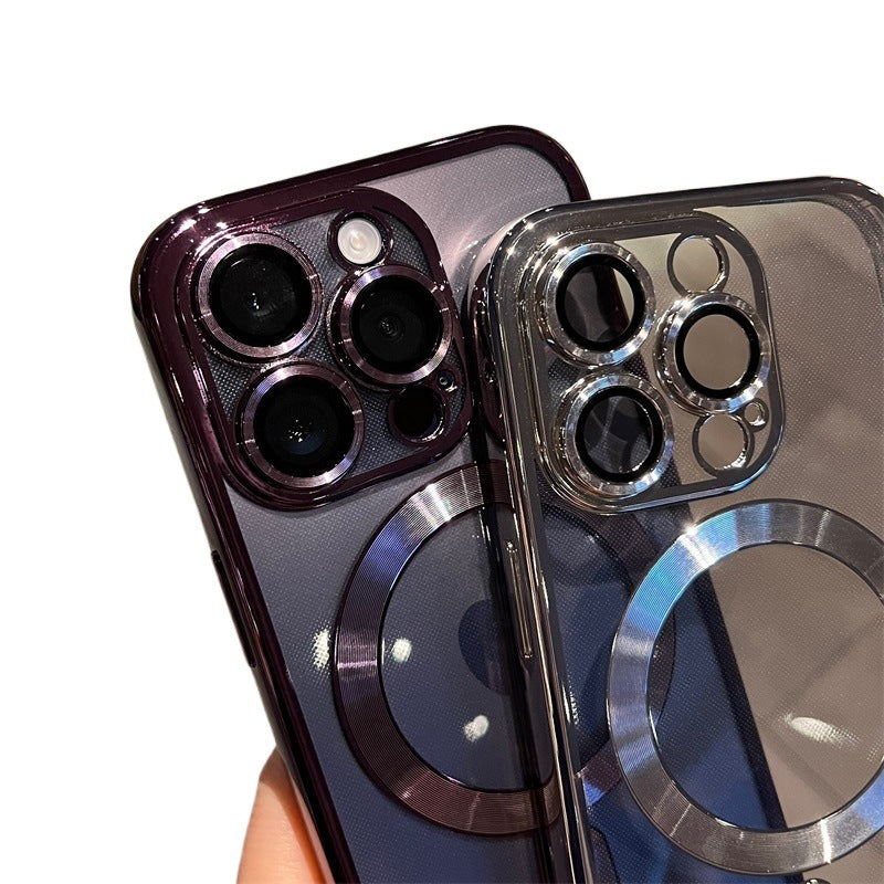 Electroplated magnetic phone case