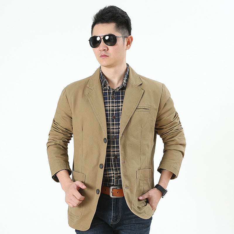 Mens Casual Denim Suit