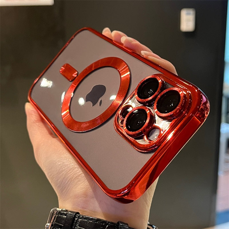 Electroplated magnetic phone case