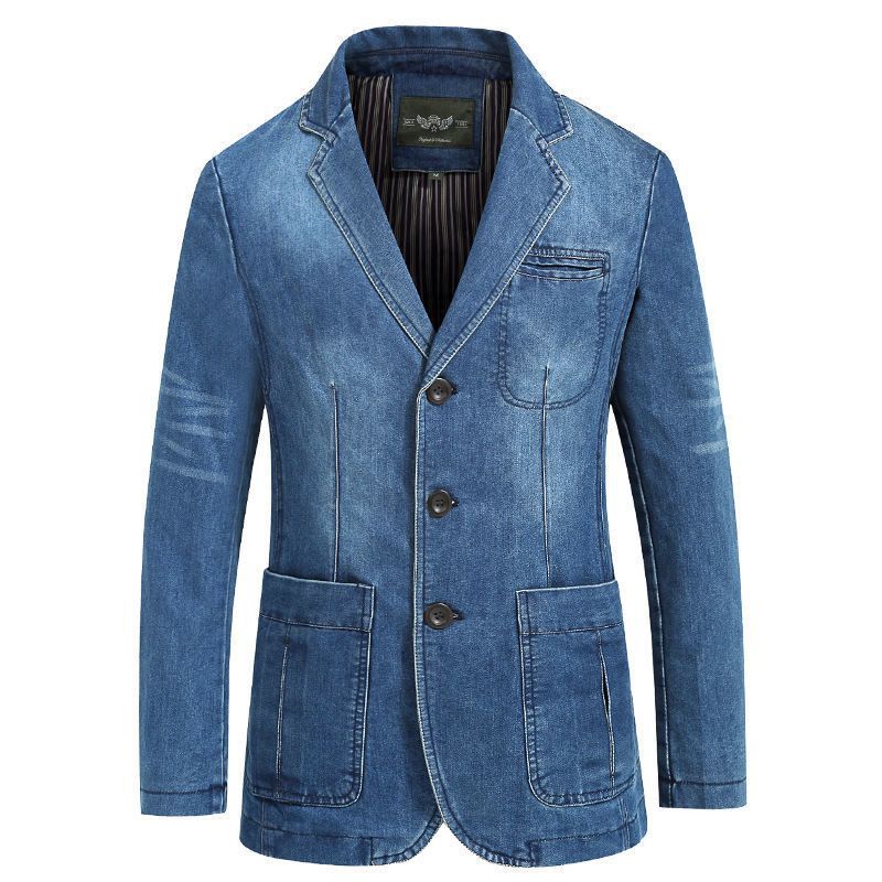 Mens Casual Denim Suit