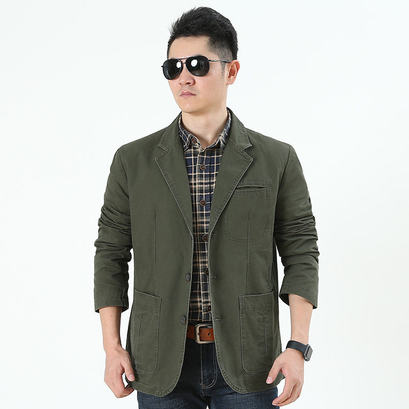 Mens Casual Denim Suit