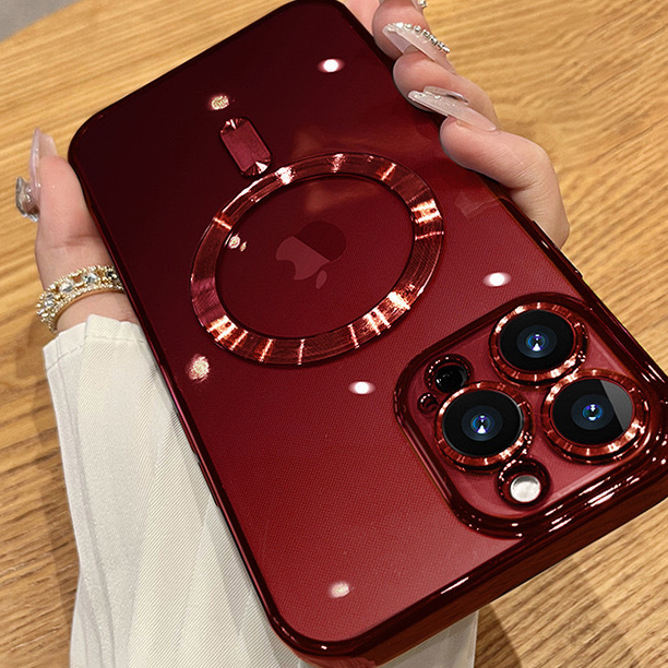 Electroplated magnetic phone case