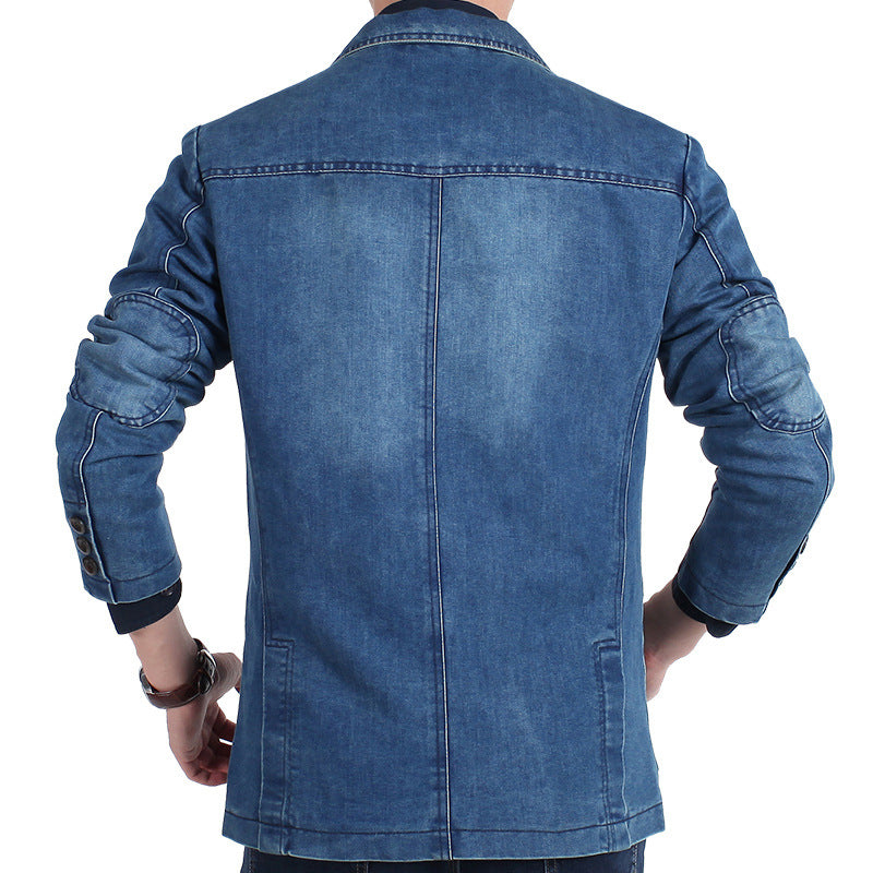 Mens Casual Denim Suit
