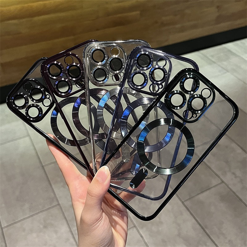 Electroplated magnetic phone case